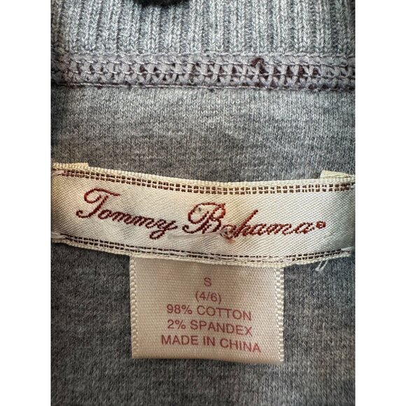 Tommy Bahama Womens Zip-Up Jacket S Brown Cotton Spandex Blend Casual Lightweigh - Picture 2 of 5